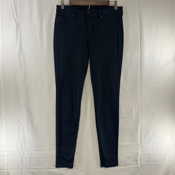 Liverpool Pants - Liverpool Skinny Pants Womens 6/28 Dark Night Teal Blue‎ Stretch XM2015LBBV1